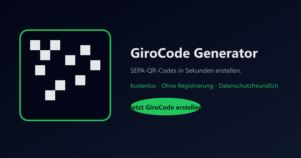 GiroCode Generator Screenshot
